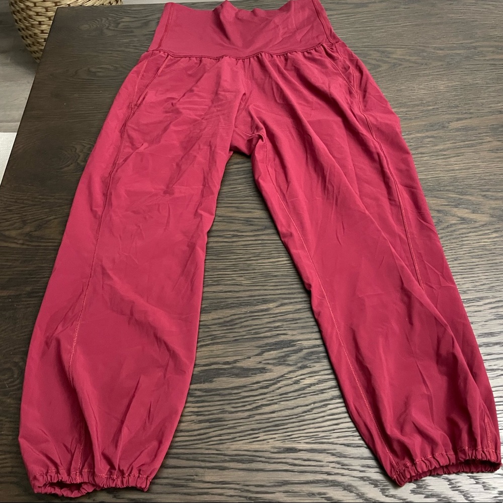 Lululemon Maternity super high rise wide leg 10